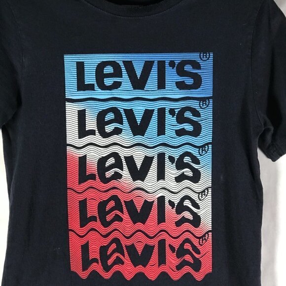 LEVIS Multicolor Short Sleeve Youth Large Tee T Shirt - Picture 3 of 7
